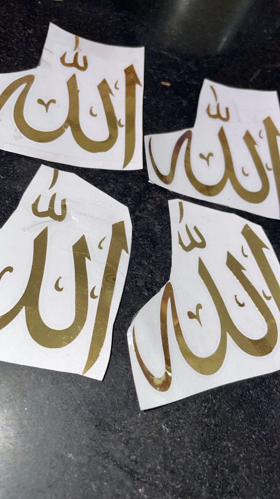 Vnyl stickers for Resin Art Allah