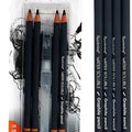Water-Soluble Graphite Pencil with Waterbrush Pen – Perfect for Sketching, Shading, and Watercolor Effects