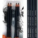 Water-Soluble Graphite Pencil with Waterbrush Pen – Perfect for Sketching, Shading, and Watercolor Effects