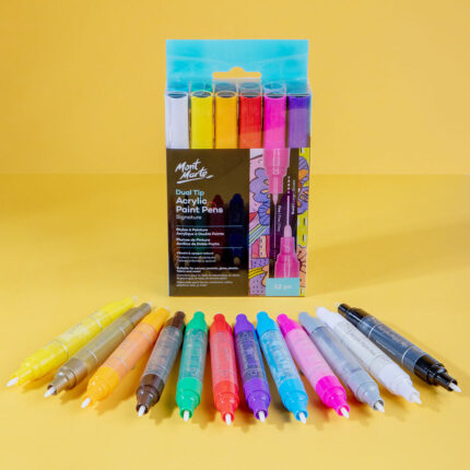 Dual Tip Acrylic Paint Pens Signature 12pc