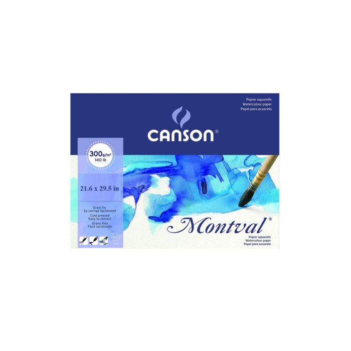 Canson Montval Sheet 300gm 10 Sheets Size 35x50 CM