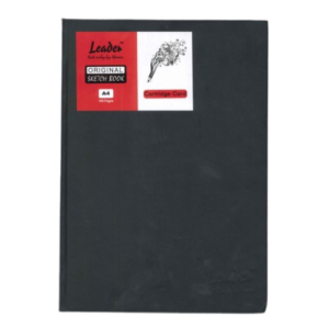 A4 Leader Cartridge Paper Sketch Book - 100 Pages, Hard Bound, Ideal for Sketching and Drawing