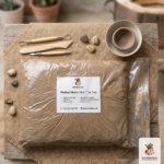 Natural Mud Clay 2kg Bag for Pottery, Arts & Crafts – High Quality Fine Clay for School Projects & Modeling | Nazar Brothers - Image 2
