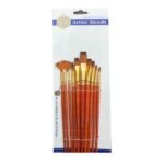 Keep Smiling Artist Mix Brush A6303M Set 10 Pcs