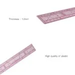 Kearing Transparent Metric Straight Ruler Pattern Making Cutting Rulers Sewing Tailor Yardstick Patchwork Accessories - Image 2