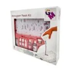 Monogram Resin Letter Casting Kit, 51-Piece Set with Silicone Mould, Pigments, and Tools - Image 2