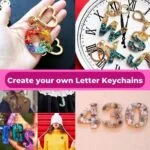 Monogram Resin Letter Casting Kit, 51-Piece Set with Silicone Mould, Pigments, and Tools - Image 6