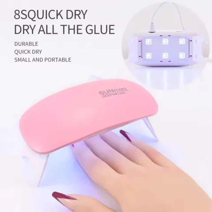 SUNmini Portable 6W Mini UV Lamp 60/120s Timer UV Resin 6 LED Curing Light USB Charge for Resin Art | Nail Art - Image 5