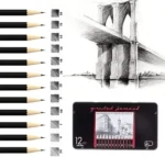 Artist Graded Pencil Set of 12 | Professional Sketching & Drawing Pencils