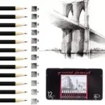 Artist Graded Pencil Set of 12 | Professional Sketching & Drawing Pencils