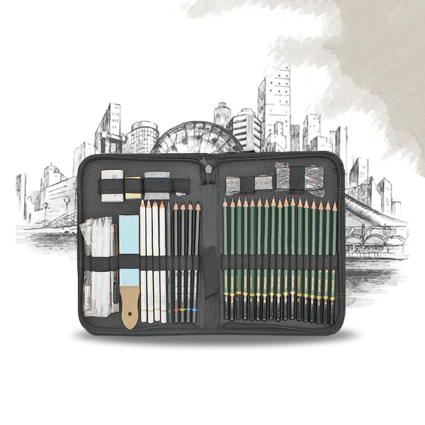 keep smiling brush Keep Smiling Sketch Drawing Set 42 Pcs - Image 2