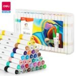 Deli Acrylic Paint Markers Double Tip – 12/24 Colors - Image 3