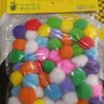 Fluffy Colourful Pom Pom Balls