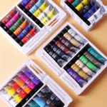 Keep Smiling Acrylic Paint Set – 30ml Tubes | Non-Toxic, Fast-Drying Artist Colors for Canvas | 6, 12, 18, 24 & 36 Shades - Image 13